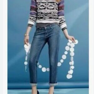 PAIGE Premium Denim Jimmy Jimmy Low Rise Slim Medium Wash Jeans Womens Size 27